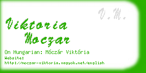 viktoria moczar business card