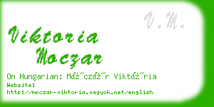 viktoria moczar business card